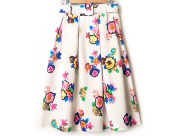 دامن پیلی  با کمربند کد  ( 702 )  قد 75