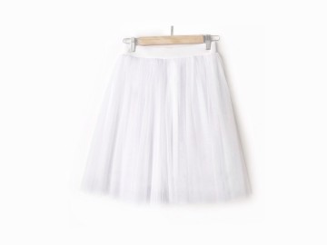 دامن تور سفيد قد 55