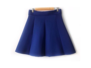 دامن  هشت ترك آبي كاربني قد 50