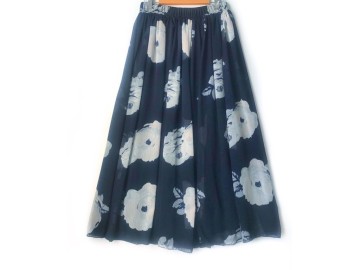 دامن حریر گلدار  قد 90 کد (895)