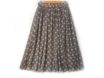 دامن حریر گلدار  قد 75  کد (880)