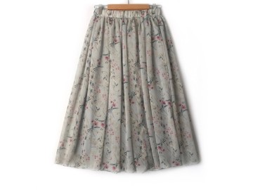 دامن حریر گلدار  قد 75  کد (896)