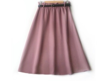 دامن  کالباسی کد A  فون با کمربند قد 75