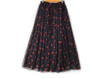 دامن حریر گلدار  قد 90 کد (1004)