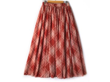 دامن حریر گلدار  قد 90 کد (1001)