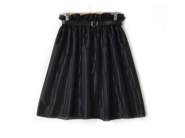 دامن  قد 55  مشكي   با  كمربند  كد (111)