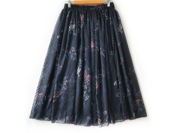 دامن حریر گلدار  قد 75  کد (1037)