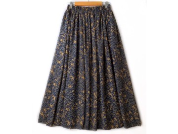 دامن حریر گلدار  قد 90 کد (1040)