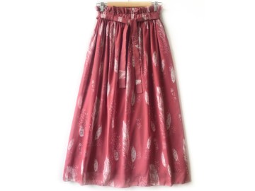 دامن حریر گلدار  قد 90 کد (245)