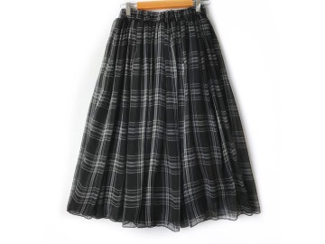 دامن حریر گلدار  قد 75  کد (1052)