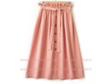 دامن جلو دکمه گلبهی  قد 75