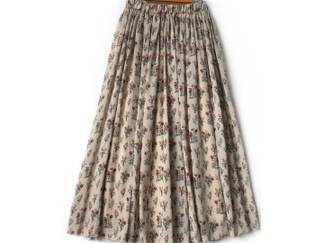 دامن حریر گلدار  قد 90 کد (1084)