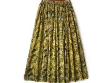 دامن حریر گلدار  قد 90 کد (1085)