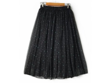 دامن حریر گلدار  قد 75  کد (1093)