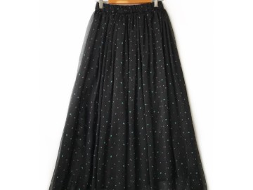 دامن حریر گلدار  قد 90 کد (1093)