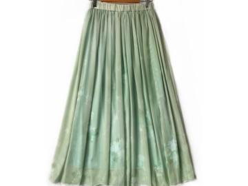 دامن حریر گلدار  قد 85  کد (1086)