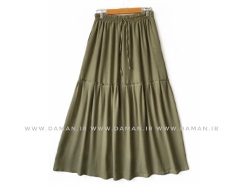 دامن  لينن  سبز قد 90