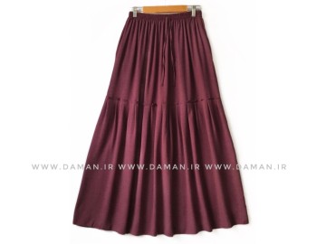 دامن لينن  زرشكي قد 90