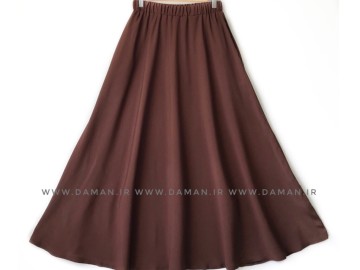 دامن  كلوش قهوه اي قد 95