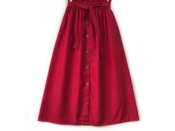 دامن جلو دکمه زرشكي   قد 90