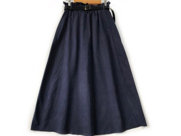 دامن  فون  سرمه اي   قد  90 با کمربند