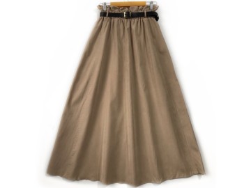 دامن  فون كرم   قد  90 با کمربند