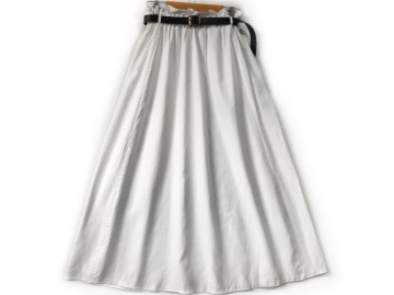 دامن  فون سفيد  قد  90 با کمربند