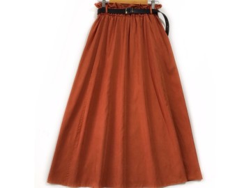 دامن  فون آجري روشن   قد  90 با کمربند