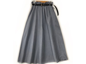 دامن  فون طوسي روشن  قد  90 با کمربند