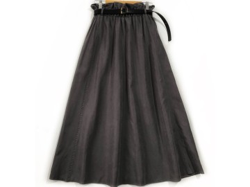 دامن  فون طوسي تيره   قد  90 با کمربند