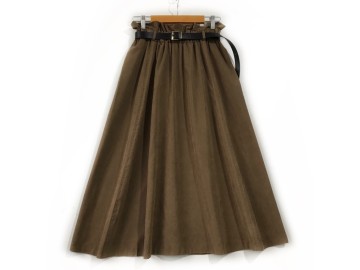 دامن  فون  قهوه اي  قد  80  با کمربند