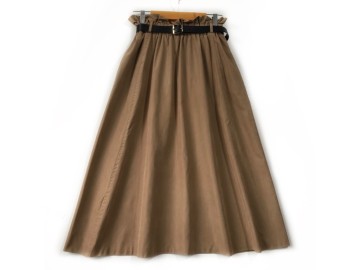 دامن  فون نسكافه اي  قد  80  با کمربند