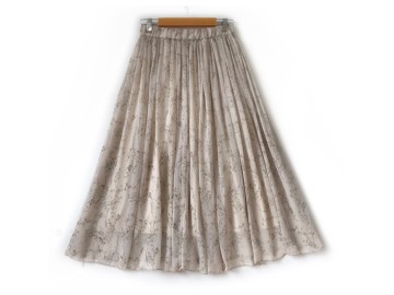 دامن حریر گلدار  قد 75  کد (1135)