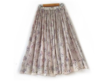 دامن حریر گلدار  قد 75  کد (1133)