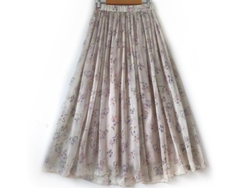 دامن حریر گلدار  قد 90 کد (1133)