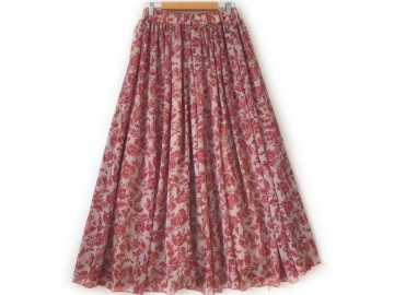 دامن حریر گلدار  قد 90 کد (1136)