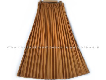 دامن پلیسه خردلي  قد 90