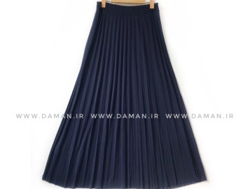 دامن پلیسه  سرمه اي قد 90