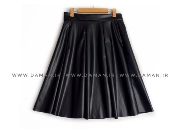 دامن  هشت ترك چرم قد 65