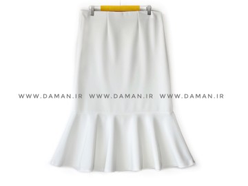 دامن ماهی  سفید  قد ۷۵