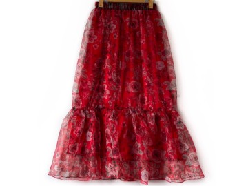 دامن گلدار  قد 90 کد (5504)