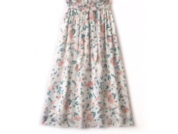 دامن حریر گلدار  قد 90 کد (251)