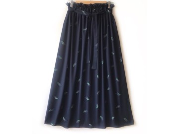 دامن حریر گلدار  قد 90 کد (225)