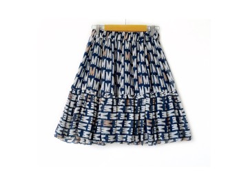 دامن حریر گلدار  قد 55  کد (94)