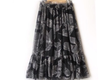 دامن حریر گلدار  قد 90  کد (299)