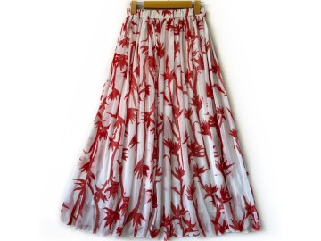 دامن حریر گلدار  قد 90 کد (1130)