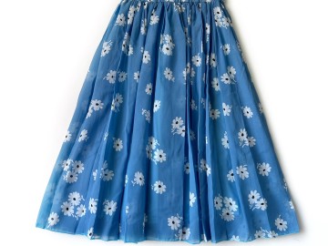 دامن حریر گلدار  قد 75  کد (1137)