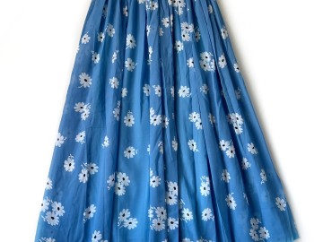 دامن حریر گلدار  قد 90 کد (1137)