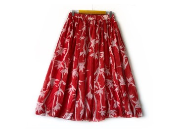 دامن حریر گلدار  قد 75  کد (1144)