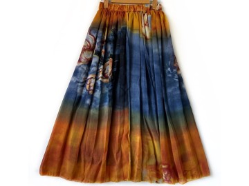 دامن حریر گلدار  قد 90 کد (4)